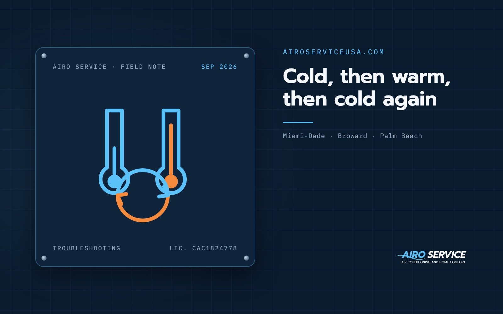 Cold, then warm, then cold again — Airo Service field note
