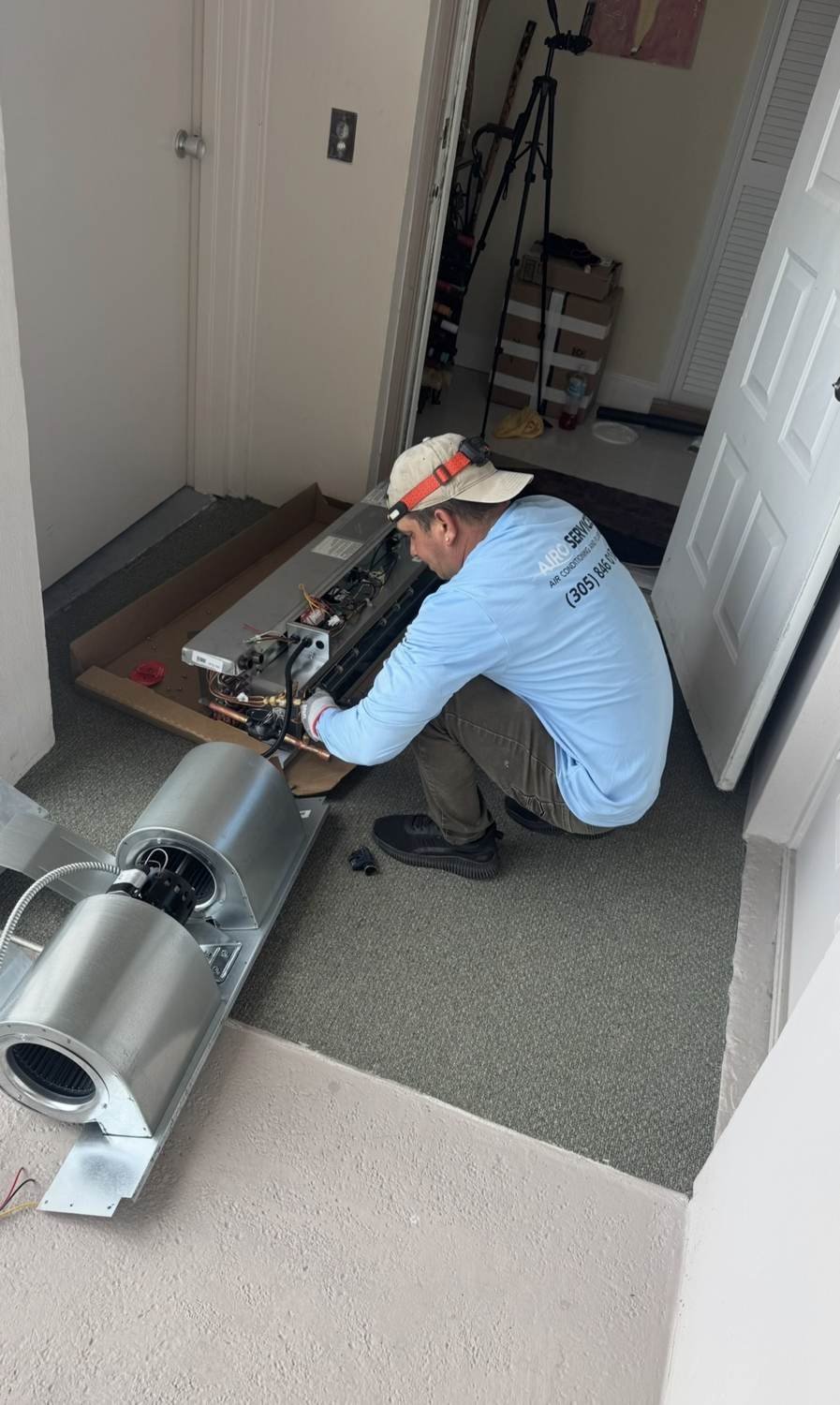 New ductwork installation