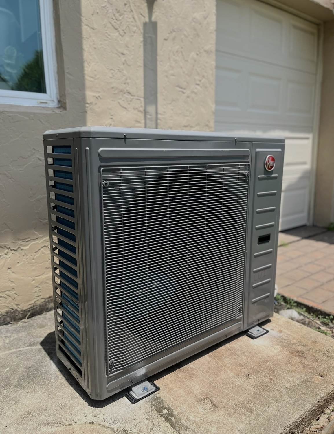 New AC condenser installed at a Miami home